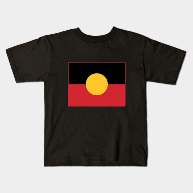 The Aboriginal Flag #1 Kids T-Shirt by SalahBlt